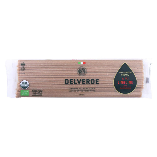 Delverde - Linguine Pasta - No 142 With Spring Water - Case of 6 - 16 oz.