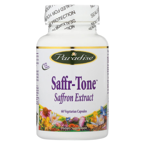 Paradise Herbs Saffr-Tone Saffron Extract - 60 Vegetarian Capsules