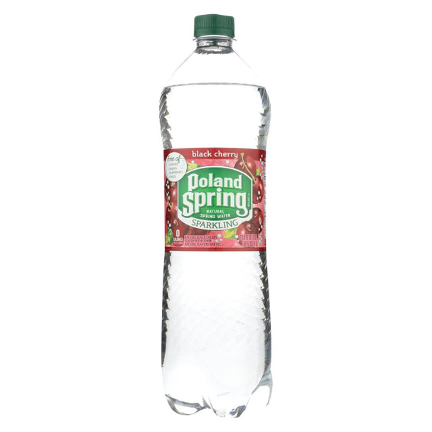 Poland Spring Sparkling Water - Black Cherry - Case of 12 - 33.8 Fl oz.