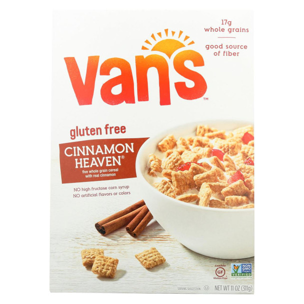 Van's Natural Foods Gluten Free Cereals - Cinnamon Heaven - Case of 6 - 11 oz.