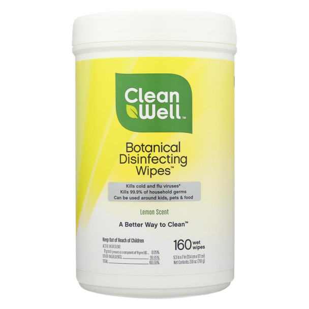 CleanWell Disinfecting Wipes - 180 count