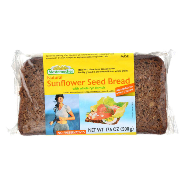Mestemacher Bread Bread - Sunflower Seed - 17.6 oz - 1 each