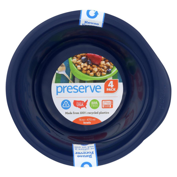 Preserve Everyday Bowls - Midnight Blue - 4 Pack - 16 oz