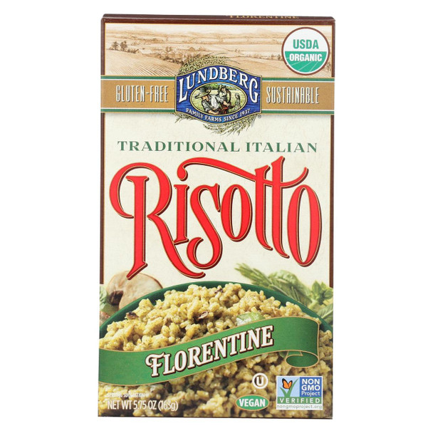 Lundberg Family Farms Organic Risotto Florentine - Case of 6 - 5.75 oz.