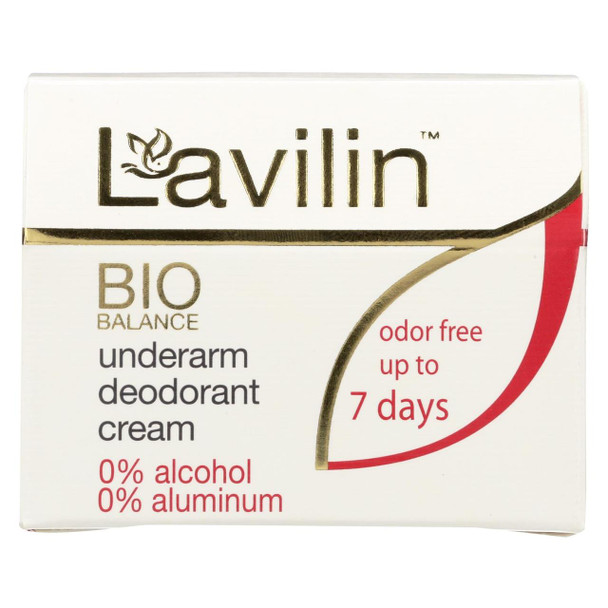 Lavilin Deodorant - Bio Balance - Underarm - Cream - 2.1 oz