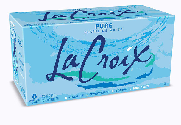 Lacroix Pure Sparkling Water - Case of 3 - 12 Fl oz.