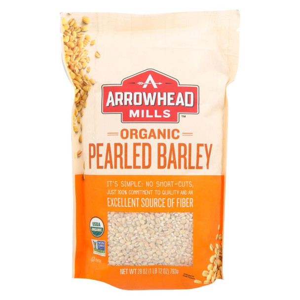 Arrowhead Mills - Organic Barley - Pearled - Case of 6 - 28 oz.