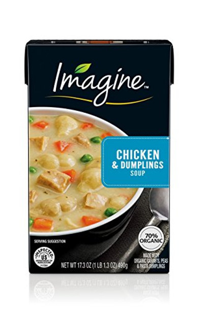 Imagine Foods Chicken and Dumplings Soup - Organic - Case of 12 - 17.3 oz.