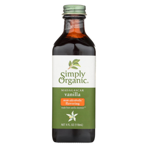 Simply Organic Vanilla Flavoring - Organic - 4 oz - Case of 6