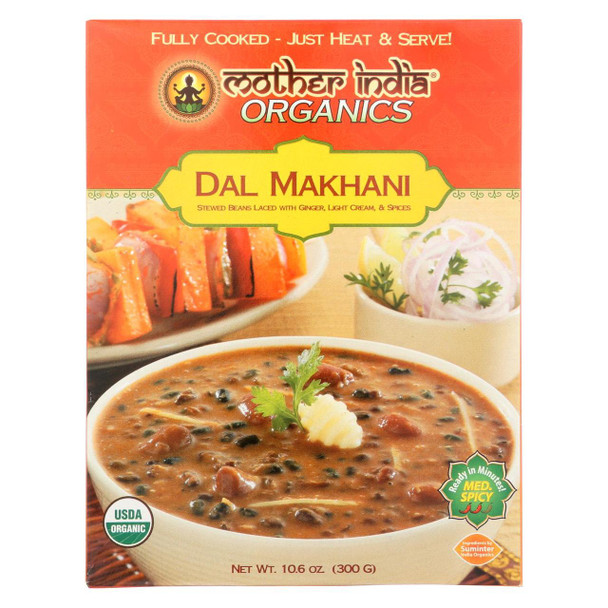 Mother India Organic Dal Makhani - 10.6 oz - Case of 6