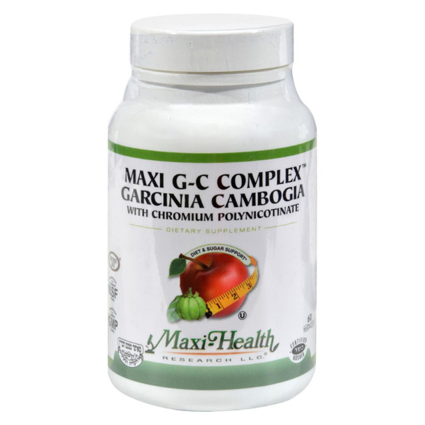 Maxi Health Kosher Vitamins Maxi G C Complex - Garcinia Cambogia - 60 Capsules