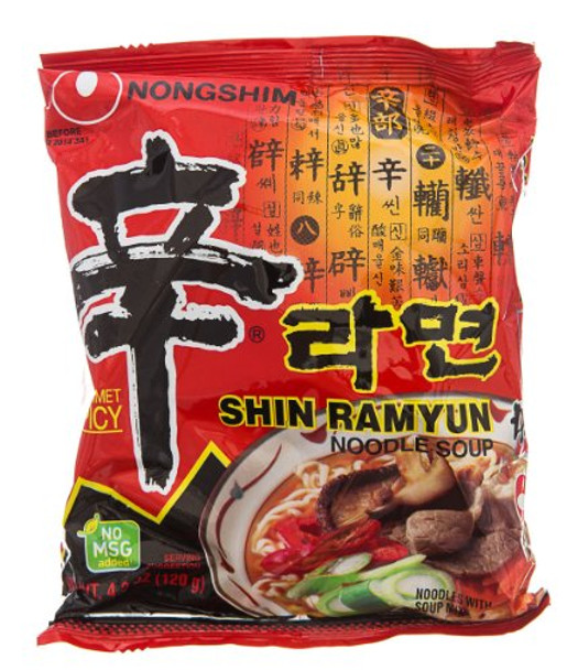 Nong Shim Shin Ramyun - Meal Noodle - Case of 10 - 4.2 oz.