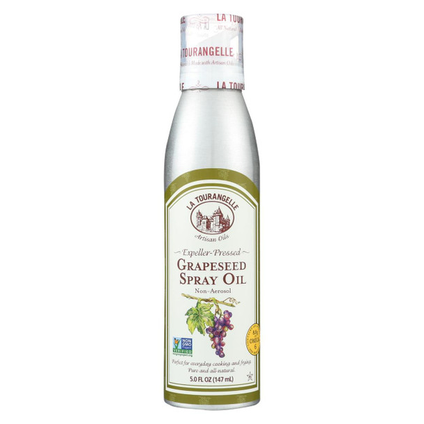 La Tourangelle Grapeseed Spray Oil - Case of 6 - 5 Fl oz.