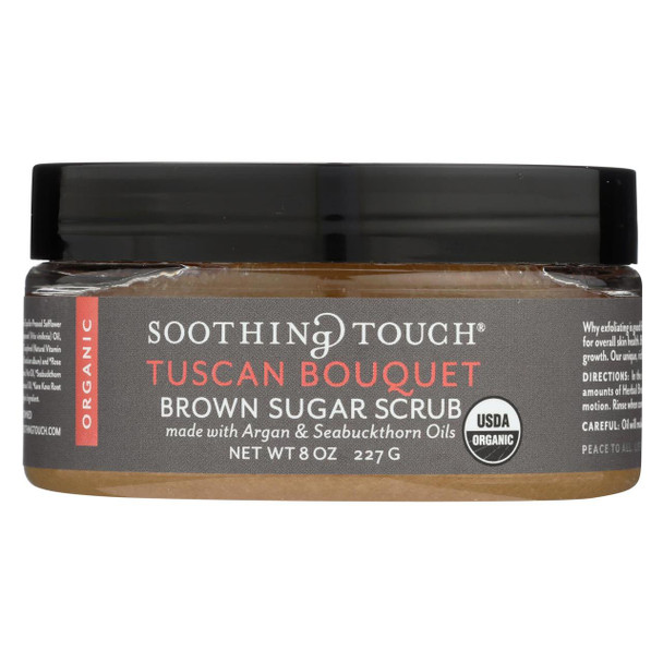 Soothing Touch Scrub - Organic - Sugar - Tuscan Bouquet - 8 oz