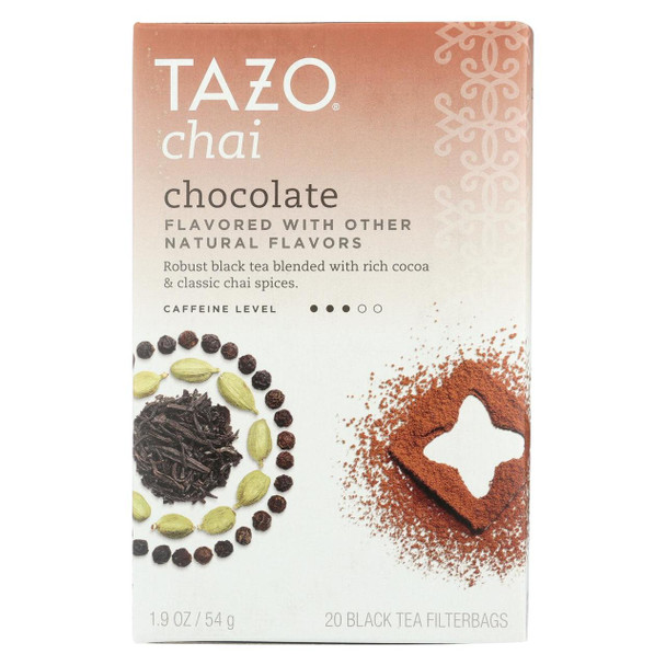 Tazo Tea Tea - Chocolate Chai - Case of 6 - 20 BAG