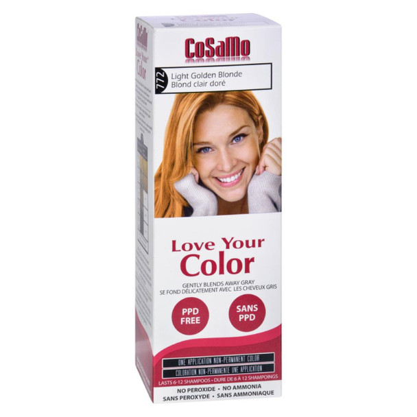 Love Your Color Hair Color - CoSaMo - Non Permanent - Lt Gold Blonde - 1 ct