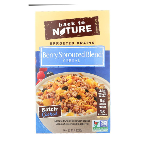 Back To Nature Cereal - Berry Sprouted Blend - 10 oz - case of 6