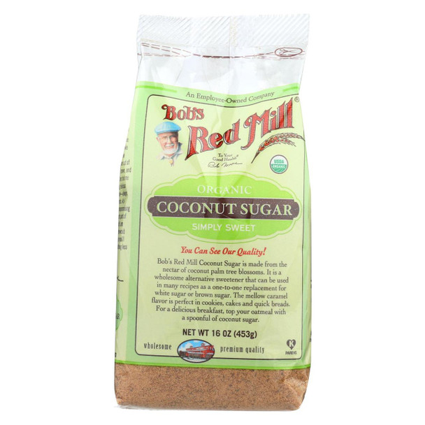 Bob's Red Mill Organic Coconut Sugar - 16 oz - Case of 4