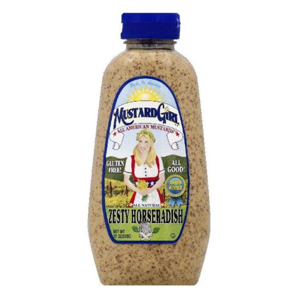 Mustard Girl Mustard - Zesty Horseradish - Case of 12 - 12 oz