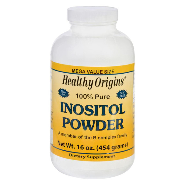 Healthy Origins Inositol Powder - 100 Percent Pure - 16 oz
