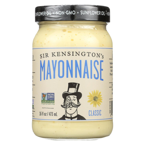 Sir Kensington's Classic Mayonnaise - Case of 6 - 16 oz.