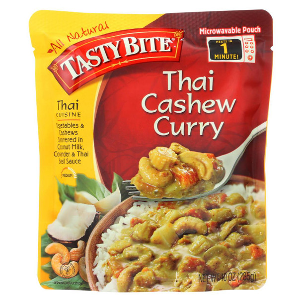Tasty Bite Entree - Thai Cuisine - Thai Cashew Curry - 10 oz - case of 6