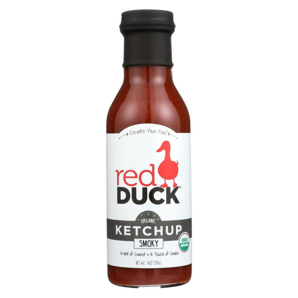 Red Duck Organic Ketchup - Smoky - Case of 6 - 14 oz.