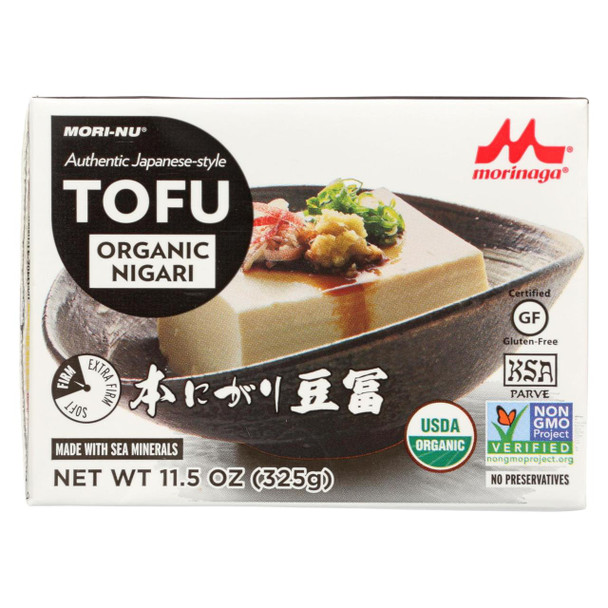 Mori-Nu Authentic Japanese Style Tafu - Nigari - Case of 12 - 11.5 oz.