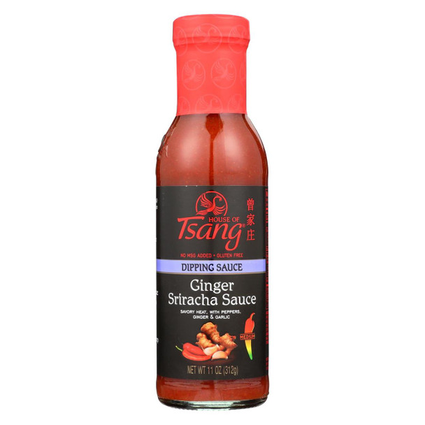 House Of Tsang Sauce - Ginger Sriracha - Case of 6 - 11 fl oz.