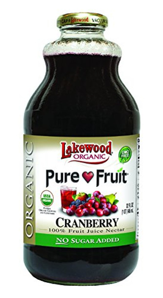 Lakewood Pure Fruit Cranberry - Cranberry - Case of 12 - 32 Fl oz.