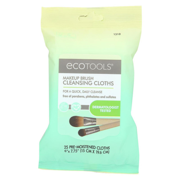 Eco Tool Makeup Brush Cleansing Cloths - Case of 2 - 1 Count