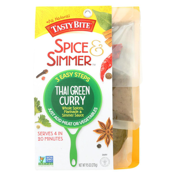 Tasty Bite Marinade - Thai Green Curry - Case of 5 - 9.5 oz