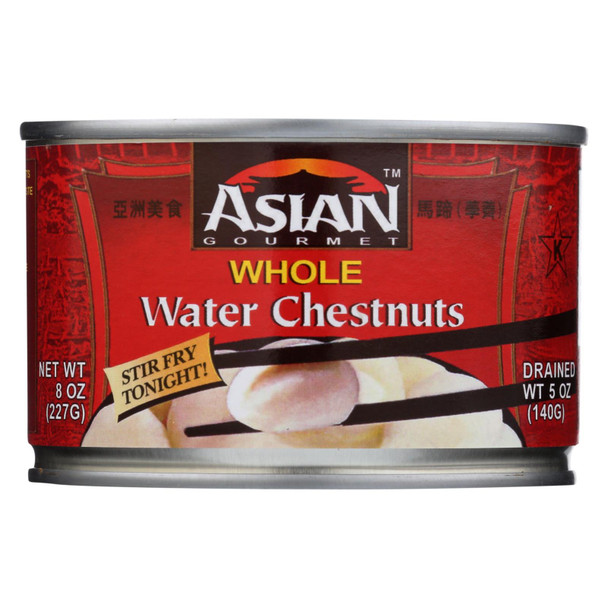 Asian Gourmet Waterchestnuts - Whole - Case of 12 - 8 oz