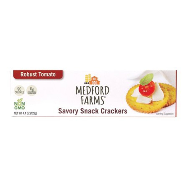 Medford Farms Crackers - Tomato - Case of 12 - 4.4 oz