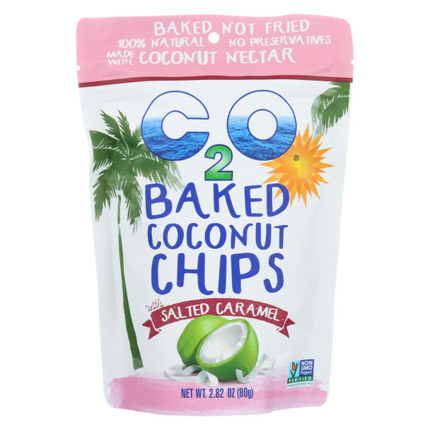 C2O Pure Coconut Water Coconut Chips - Salted Caramel - Case of 12 - 2.82 oz. C2O Pure Coconut Water Coconut Chips - Salted Caramel - Case of 12 - 2.82 oz.