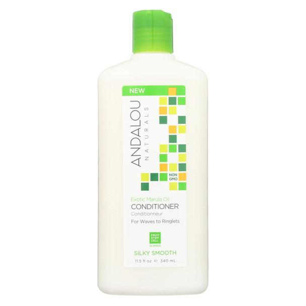 andalou Naturals Silky Smooth Conditioner -Exotic Marula Oil - 11.5 fl oz