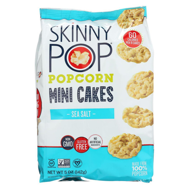 Skinnypop Popcorn Popcorn - Sea Salt - Case of 12 - 5 oz