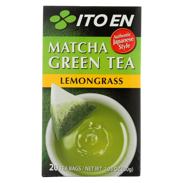 Itoen Green Tea - Matcha - Lemongrass - Case of 8 - 20 count