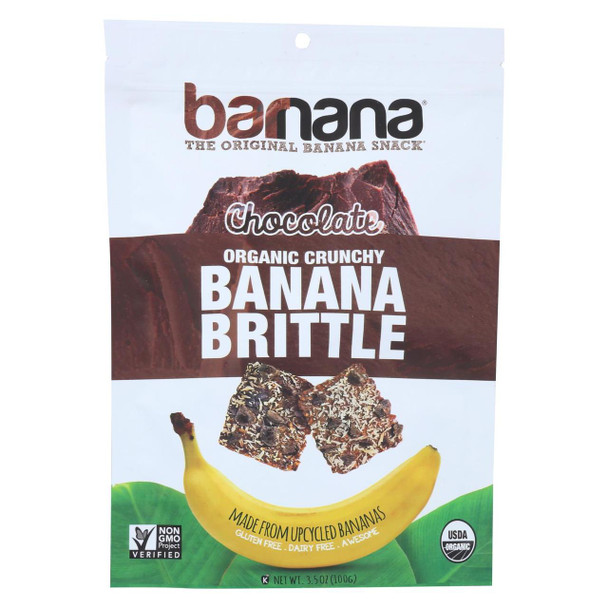 Barnana Ban Brittle - Organic - Chocolate - Case of 10 - 3.5 oz