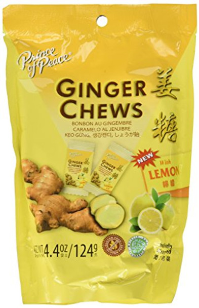 Prince Of Peace Candy Chews - Ginger Lemon - 4.40 oz