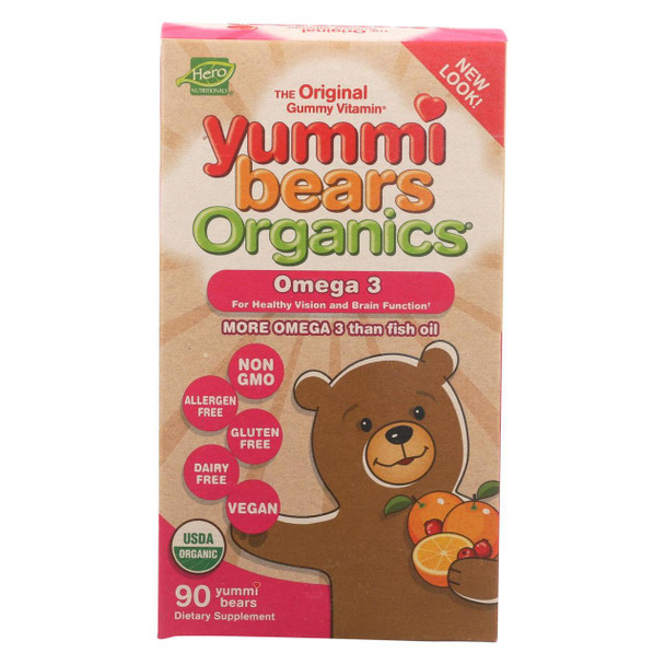 Yummi Bears Organics Omega 3 - Organic - 90 count