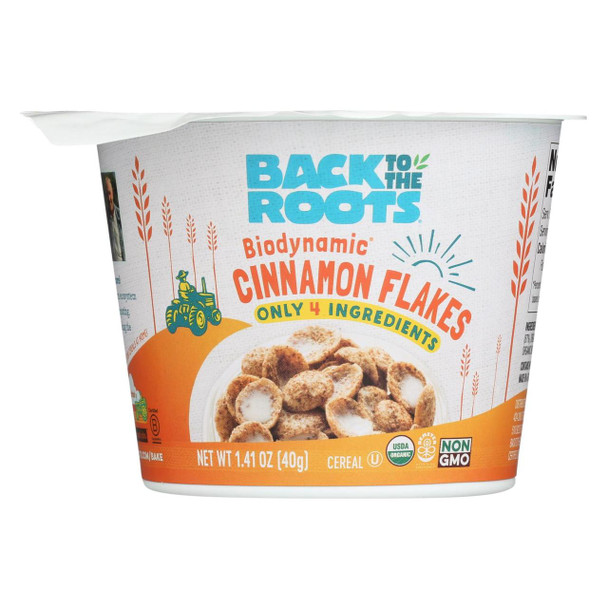 Back To The Roots Flakes - Cinnamon - Case of 12 - 1.41 oz.