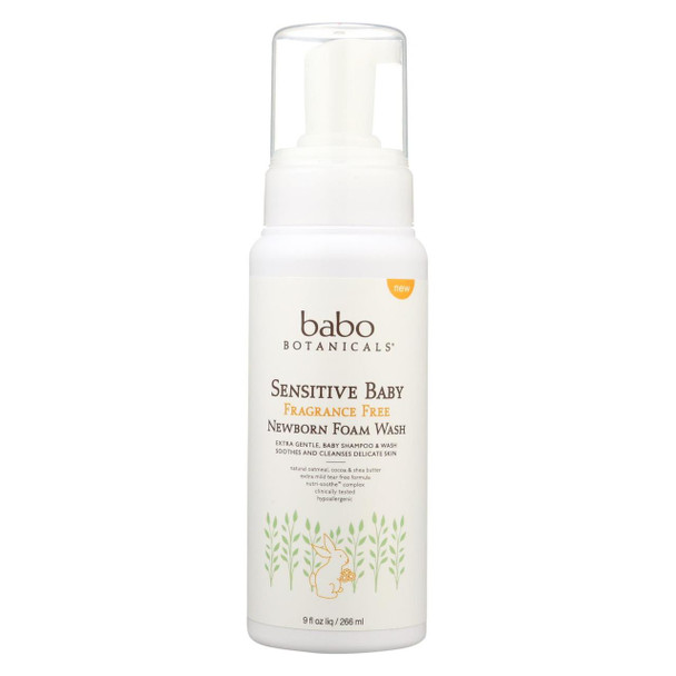 Babo Botanicals - Foaming Body Wash - Fragrance Free - 1 Each - 9 fl oz.