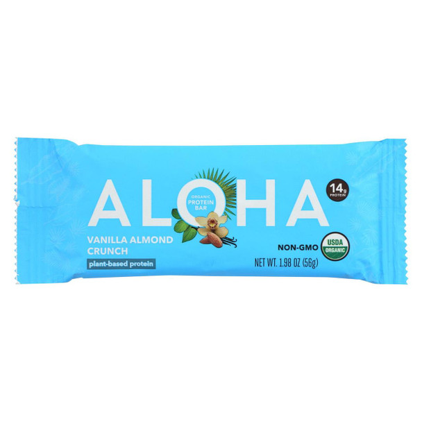 Aloha (Bars)  Vanilla Almond Crunch - Case Of 12 - 1.9 Oz