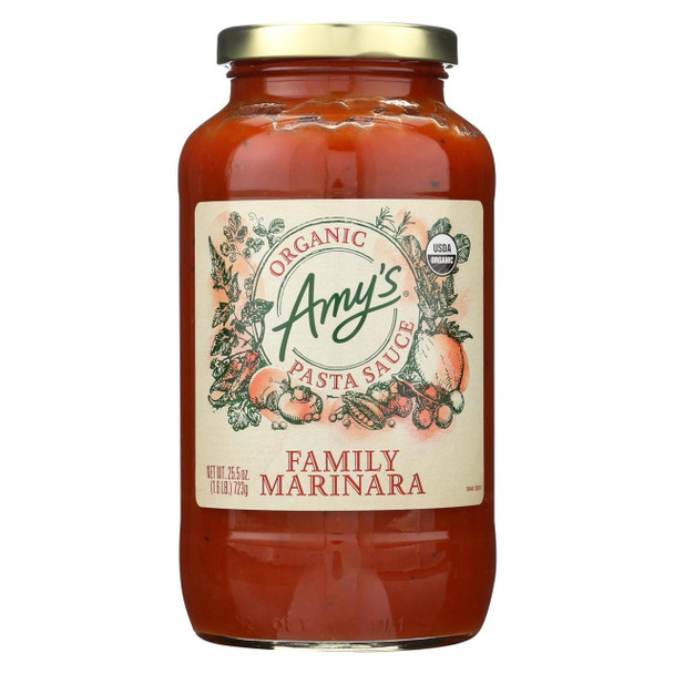 Amy's Pasta Sauce Family Marinara - Case Of 6 - 25.5 Oz