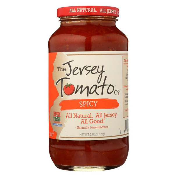 Jersey Tomato Co. Sauce - Spicy - Case of 6 - 25 oz