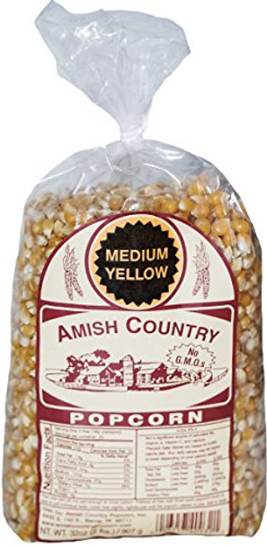 Amish Country Popcorn - Medium Yellow - Case of 8-32 oz