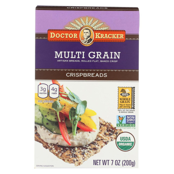 Doctor Kracker Crackers - Multi - Grain - Case of 6 - 7 oz.