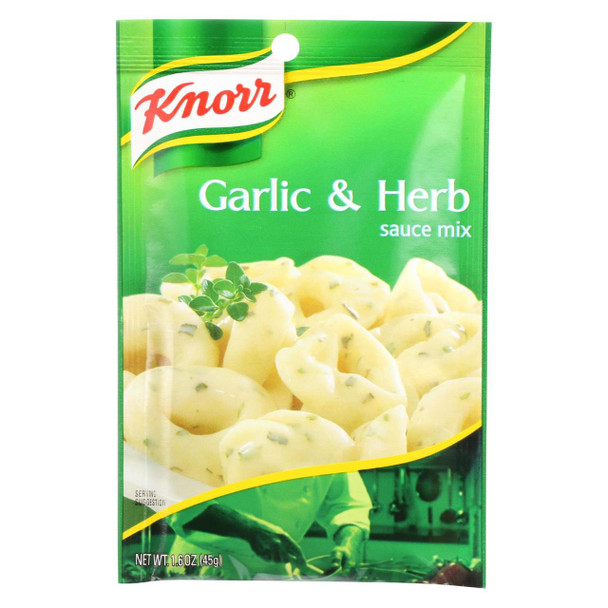 Knorr Sauce Mix - Garlic and Herb - 1.6 oz - Case of 12