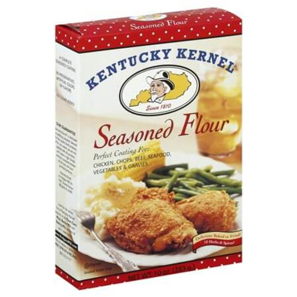 Kentucky Kernel Seasoned Flour - Case of 12 - 10 oz.